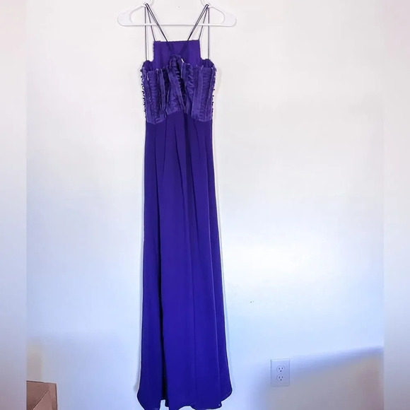 Sachin and Babi Women's Purple Long Evening‎ Dress Small - Picture 3 of 7
